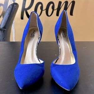Royal blue high heel